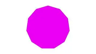 Magenta Hendecagon White Background Scale Up