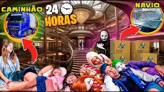 PASSAMOS A NOITE EM UM NAVIO, CASTELO, ÔNIBUS, HOTEL, CAMINHÃO, PISCINA VAZIA E OUTROS!! SINISTRO!!