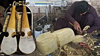 Manufacturing process of Rabab in Peshawar. | Handmade work