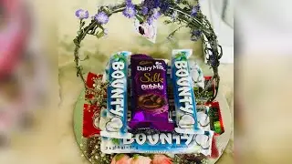 Birthday Gift/Anniversary Gift/Engagement Hamper/Chocolate Gift Ideas/Cake Board Craft Ideas/Sizzy /