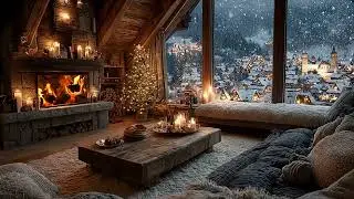 Christmas Wooden Cabin Piano Cozy Smooth Piano & Winter Ambience for Relaxation & Stress Relief
