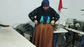 فصاله دوبل كلوش أو jupe بطريقه سهله 100%
