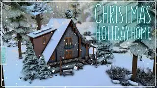 Рождественский домик для отдыха│Строительство│Christmas Holiday Home│SpeedBuild│NO CC [The Sims 4]