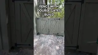 Fence with double gates build DIY