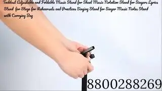 Techtest Adjustable and Foldable Music Stand for Sheet Music Notation Stand With Carrying Bag