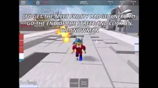 Roblox - Snow Shoveling Simulator - How to get the Meet Frosty Badge!!