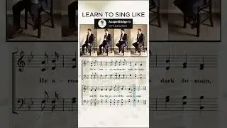 CHRIST AROSE! Learn to sing like ACAPELDRIDGE #shorts #hymns #hearose