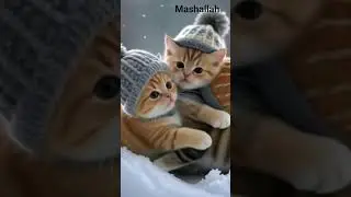 ❄️ Cute Winter Cats 🐱 | Muslim Kids Studio