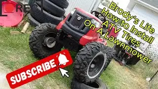 Troy-Bilt Build Series PT:3 How to Install ATV Tires On A Lawnmower