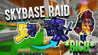 WE INVIS RAIDED THEIR SKYBASE AND THIS HAPPENED... *RICH* | Minecraft HCF