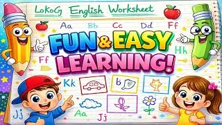 #lkg english worksheet || worksheet for lkg class ||learning alphabet ||bachho ko likhna sikhaye