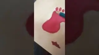 Durga footprint 👣 painting #footprint#durga#shorts
