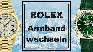 Rolex Armband wechseln, Submariner Uhrenarmband tauschen, Datejust Lederarmband entfernen