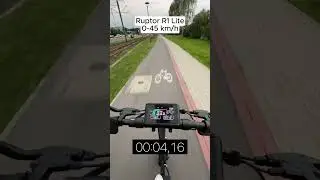 Ruptor R1 Lite 0-45kmh acceleration