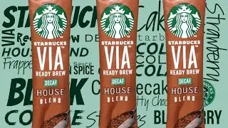 STARBUCKS VIA&trade; READY BREW DECAF HOUSE BLEND + Tips to Lessen the Bitterness
