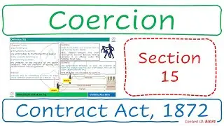 Section 15 Coercion | Contract Act, 1872 (BL074)