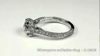 Micropave solitaire ring by Steven Kirsch