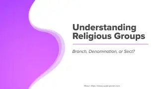 Understanding Religious Groups