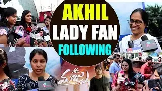 Akkineni Akhil Lady Fan Fallowing | Mr Majnu Movie Genuine Public Talk | Friday Poster