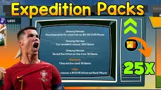 HOW TO COMPLETE HEROES EXPEDITION REWARDS MILESTONE PACK OPENING IN EA FC FIFA MOBILE 24