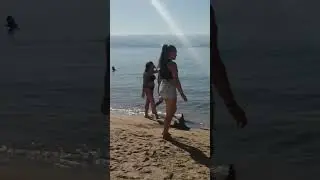 Ajaccio city beach  Corsica Island