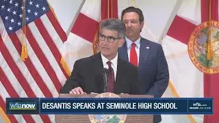 Judge Adam Tanenhaum speaks at Seminole High School