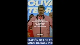 Venezuelan president warns US against military intervention