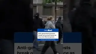 Anti-government protests break out across France