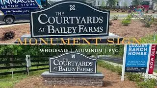 Enhance Your Business with Non-Lit Monument Signs Featuring PVC Dimensional Lettering