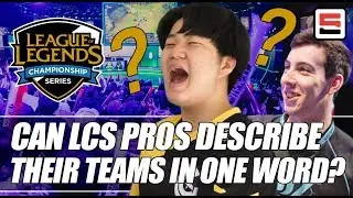 Can LCS pros describe their team in just ONE word? | ESPN Esports