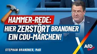 Hammer-Rede: Hier zerst&ouml;rt Brandner ein CDU-M&auml;rchen!