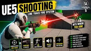 UE5 Weapon System &ndash; Line Trace Shooting, FirePoint and Fire Montage