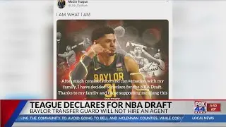 Baylor's Macio Teague Declares for the NBA Draft