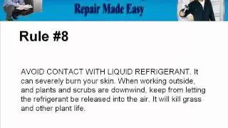 HVAC Training - Rules for Personal Safety