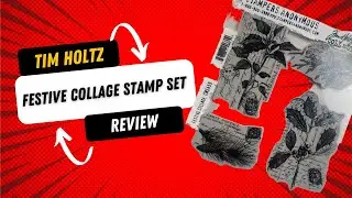 Stampers Anonymous Festive Collage Stamp Set Review
