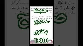 Hadees sahih bukhari 1800 | Arabic with urdu translation | Destination Dream Man