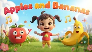 Apples and Bananas Song | Fun Vowel Song for Kids | Nursery Rhymes by HR Animation