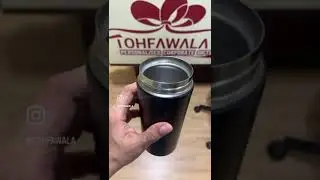 Premium Stainless Steel Insulated Personalized Bottle with Name/Logo, 400 ml, Black || Tohfawala ||