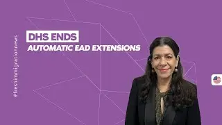 DHS Ends Automatic EAD Extensions #workvisa #immigrationlawyer #immigration