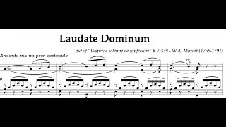 LAUDATE DOMINUM KV 339 by  W. A. MOZART - LEONARDO LAURINI MUSIC - PIANO/VOICE TUTORIAL