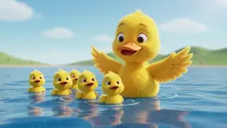 Five Little Ducks Under the Sea | Fun Counting Song for Toddlers to Sing and Learn