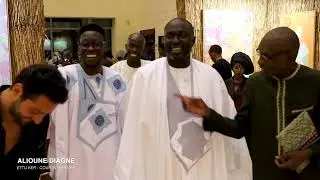 Alioune Diagne; vernissage de l'exposition Ettu Ker   Cour intérieure