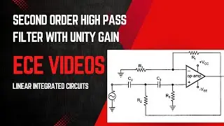 Second order high pass active filter with unity gain