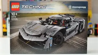 LEGO Technic 42173 Koenigsegg Jesko Absolut Grey Hypercar - LEGO Speed Build Review