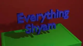 YouTube Channel Intro Made in Blender | 3D Animation | Everything Shyam