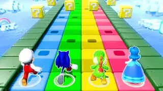 【スーパーマリオパーティ】ミニゲームマリオVsソニックVsヨッシーVsデイジー(最強CPU｢たつじん」)