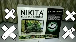 Aquarium Unboxing | nikita Glass pet terrarium for Reptiles cabrites frogs toads paludarium vivarium