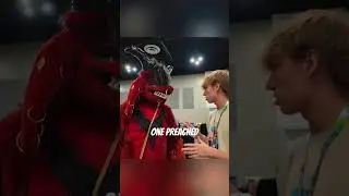 Bryce Crawford spreads the gospel to a furry🙌✝️