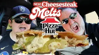 Taste Test: Pizza Hut's NEW Cheesesteak Pizza Melts!