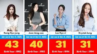 Top 100 Korean Female Actors Age List 2025 | Most Popular Korean Actresses Ranked